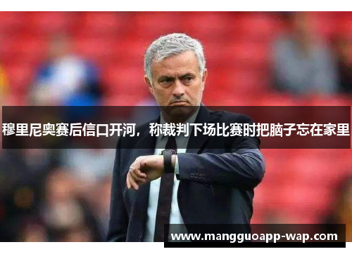 穆里尼奥赛后信口开河，称裁判下场比赛时把脑子忘在家里