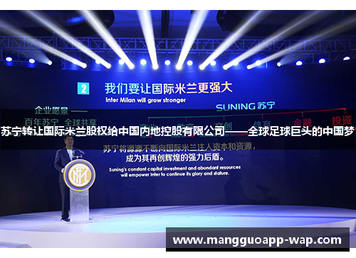 苏宁转让国际米兰股权给中国内地控股有限公司——全球足球巨头的中国梦